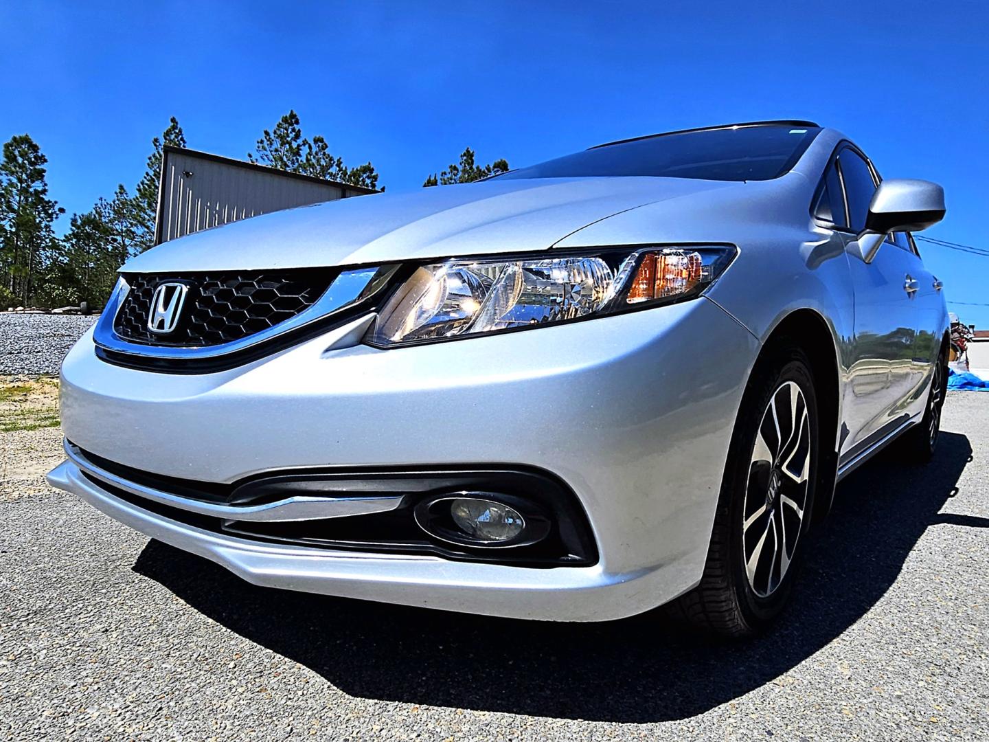 2013 Silver Honda Civic EX-L Sedan 5-Speed AT (2HGFB2F94DH) with an 1.8L L4 SOHC 16V engine, 5-Speed Automatic transmission, located at 18001 Kellogg Rd, Saucier, MS, 39574, (228) 832-1441, 139.421463, -76.641457 - Photo#25